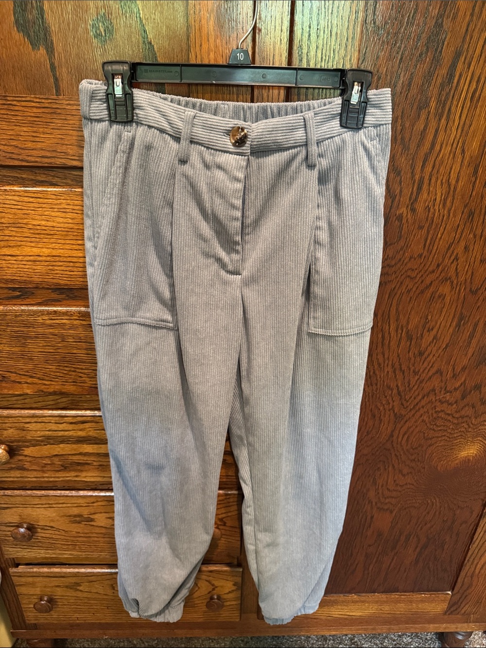 HALARA Gray Corduroy Track Joggers